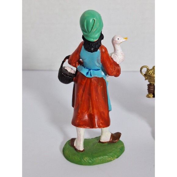 Vtg Depose Nativity Wisemen Mother Goose Italy Christmas Fontanini Hand Painted - Picture 5 of 11